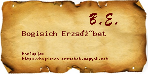 Bogisich Erzsébet névjegykártya